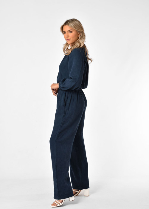 Chloe jumpsuit donkerblauw 