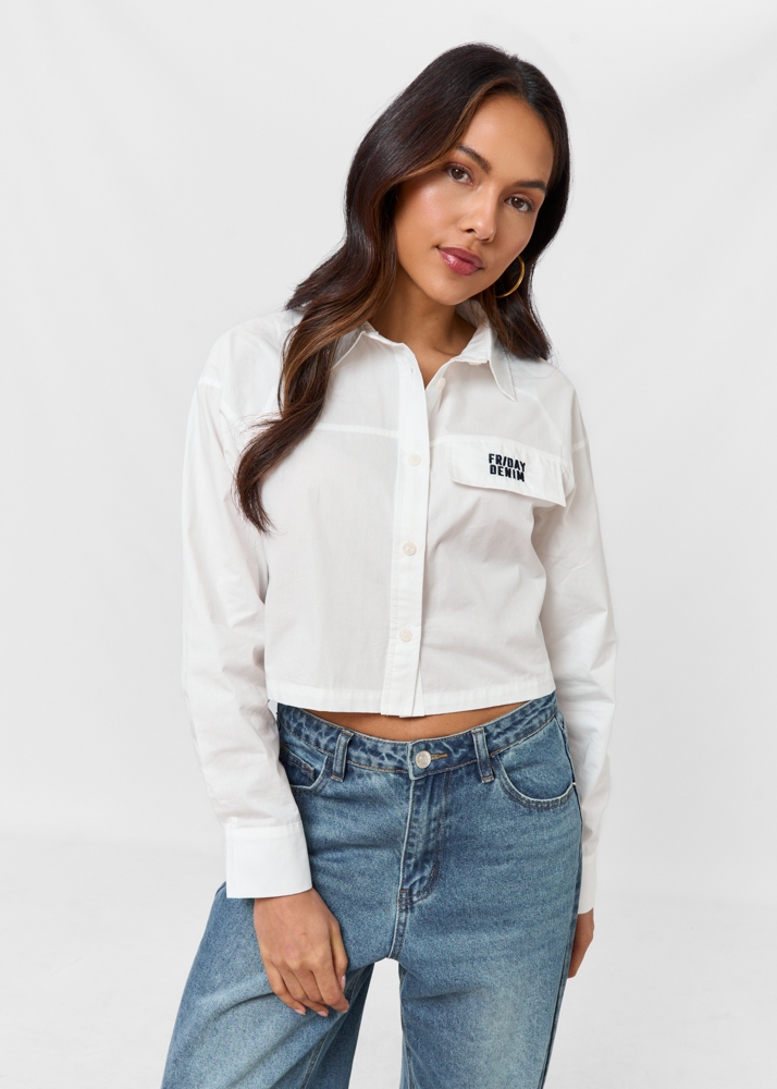 Friday Denim cropped blouse