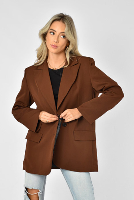 Noa blazer donkerbruin