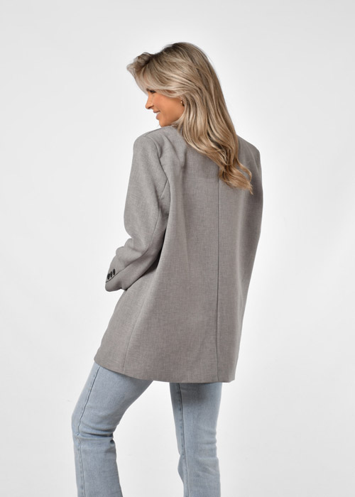 Saar blazer lichtgrijs
