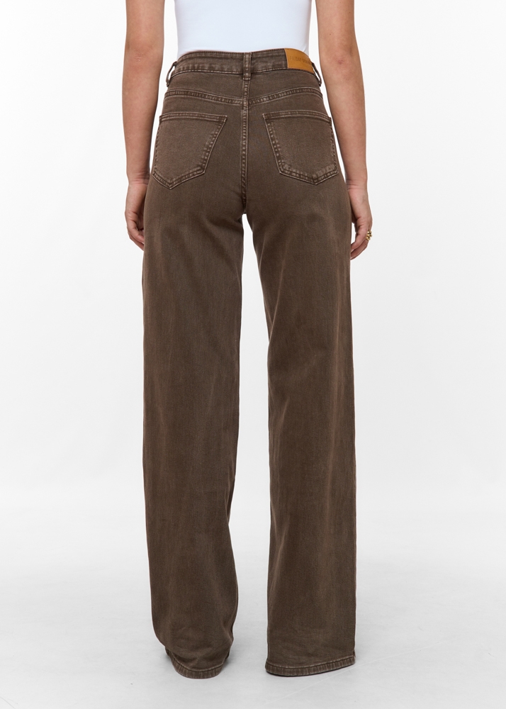 Wide leg stretch jeans