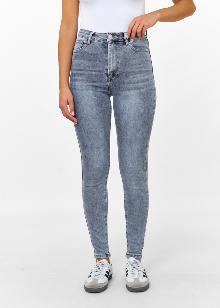 Skinny jeans sea blauw