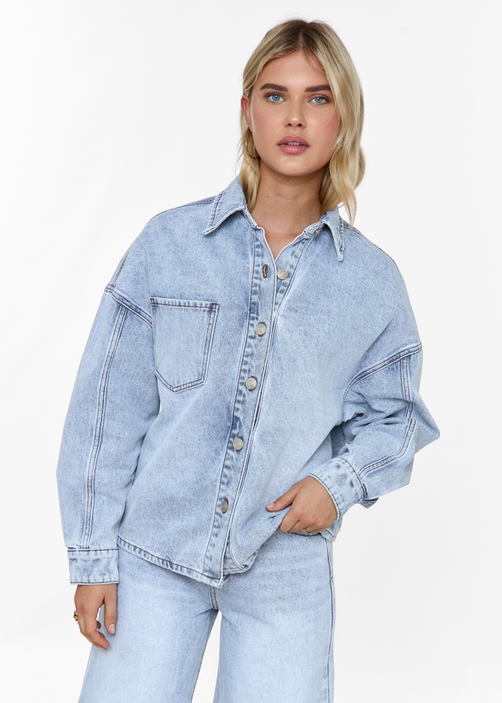Boyfriend denim blouse