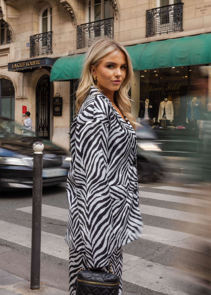 Myrthe blazer zebra