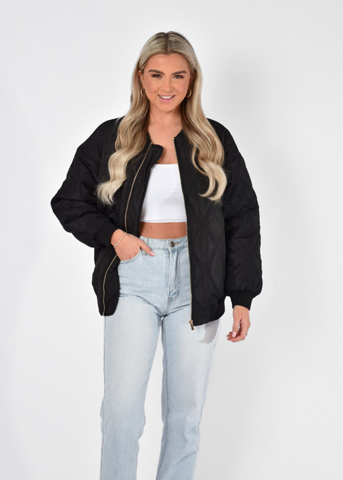 Nora bomber zwart