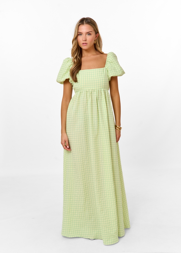 La Costa maxi jurk lichtgroen