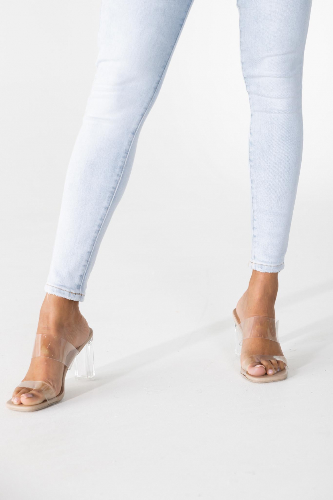 Skinny jeans lichtblauw