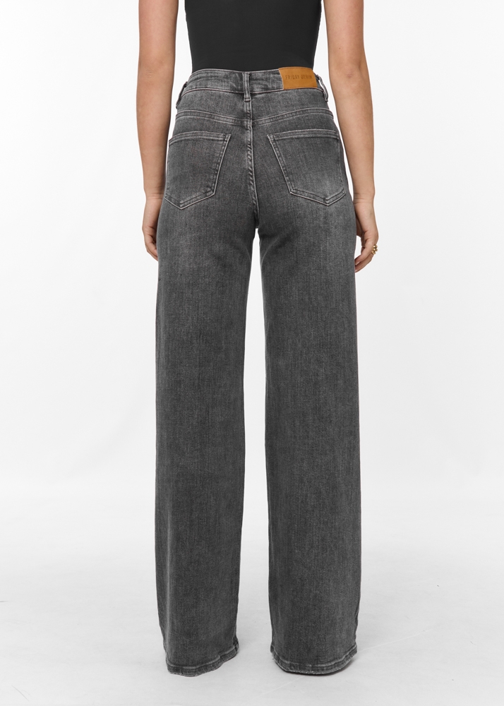 Wide leg stretch jeans
