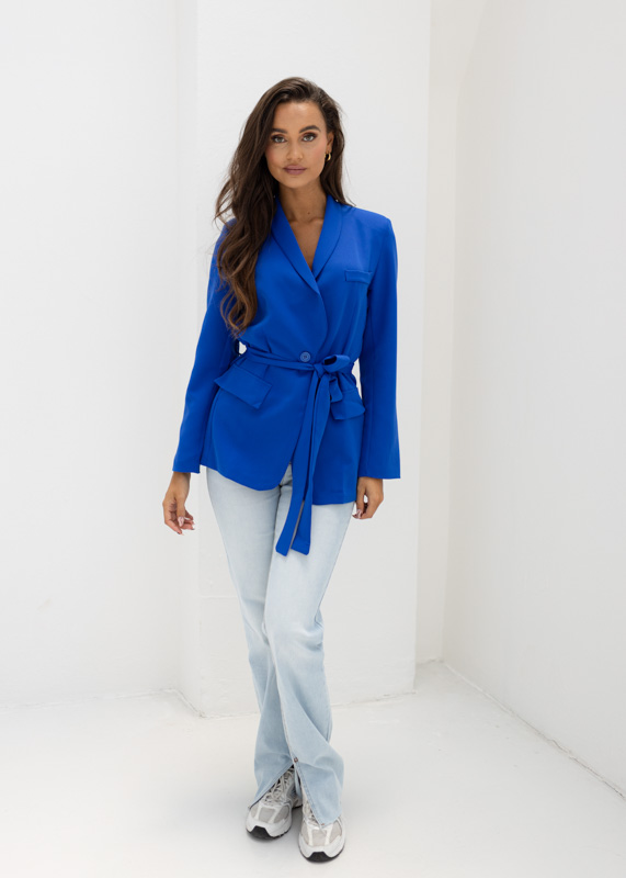 Femke blazer kobalt
