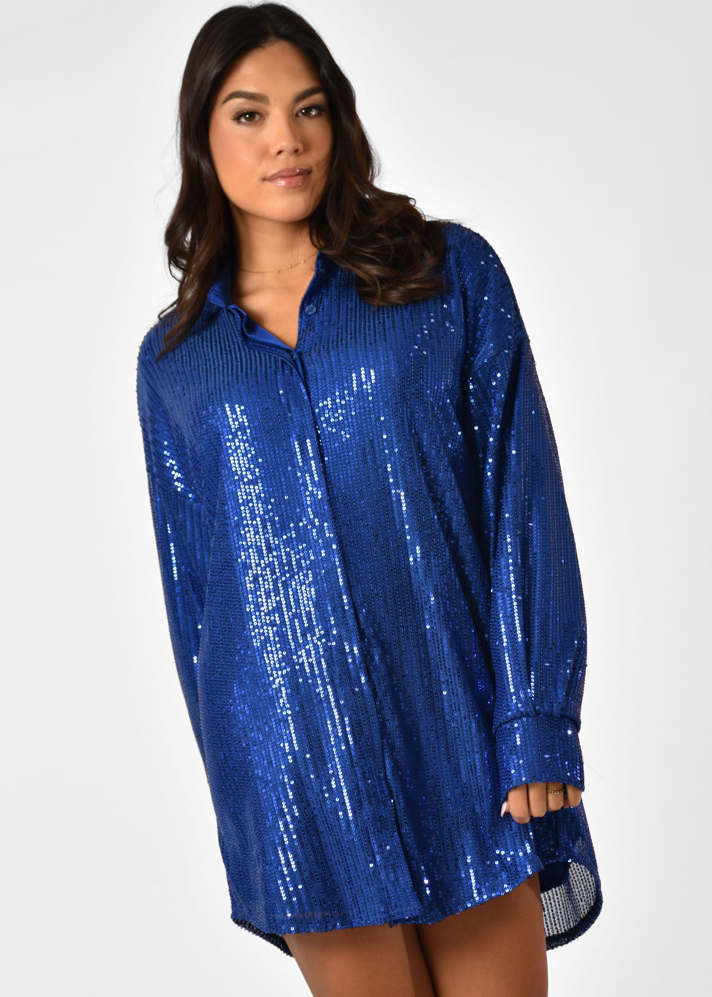 Mae blouse kobalt