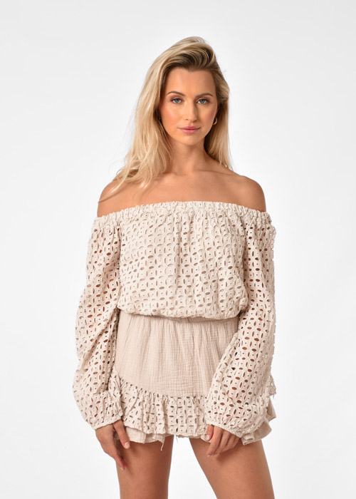 Jenna blouse beige