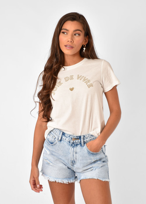 Vivre t-shirt wit