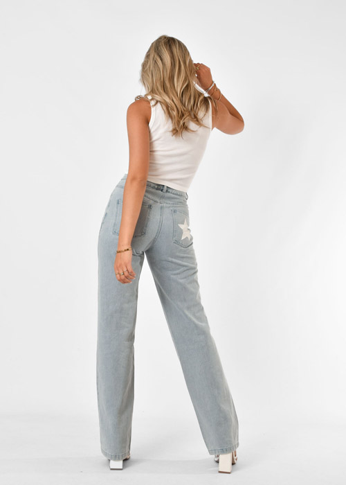 Ster jeans straight blauw