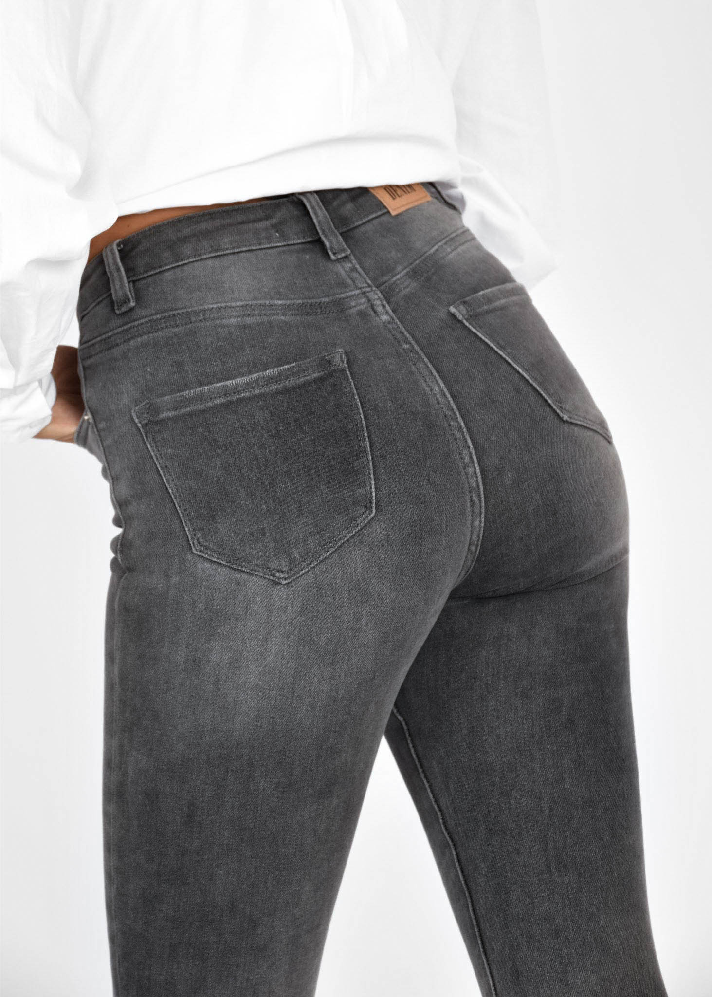 Skinny jeans lichtgrijs