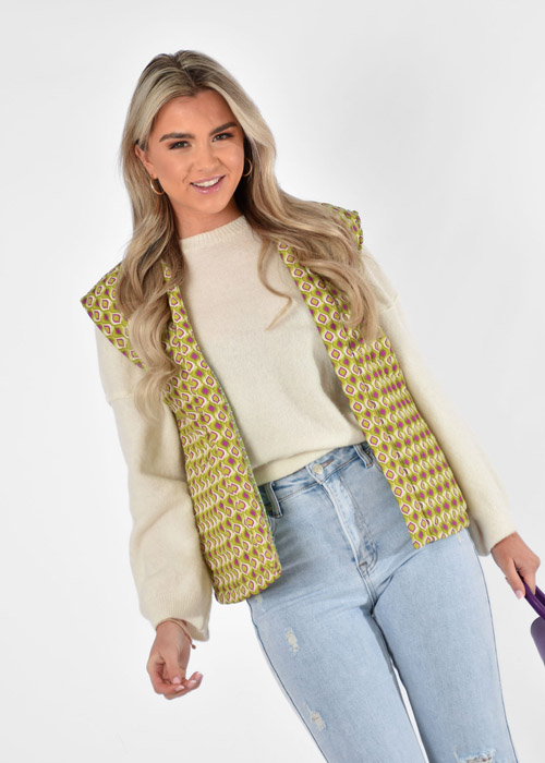Marthe gilet lime