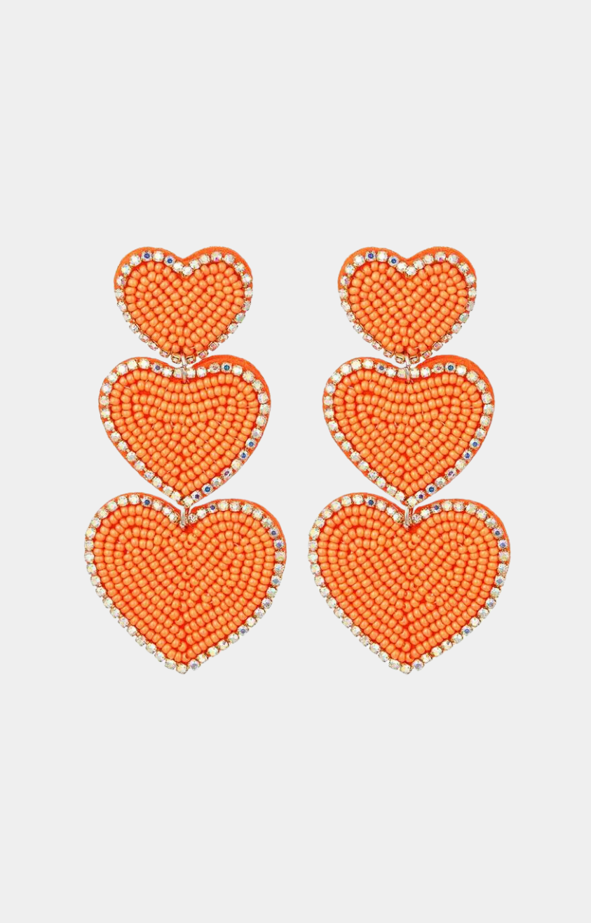Lisa oorbellen oranje