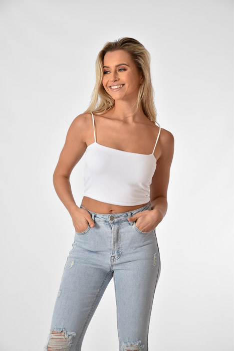 Vera top wit