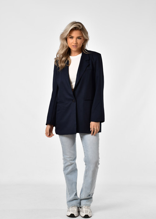 Saar blazer donkerblauw