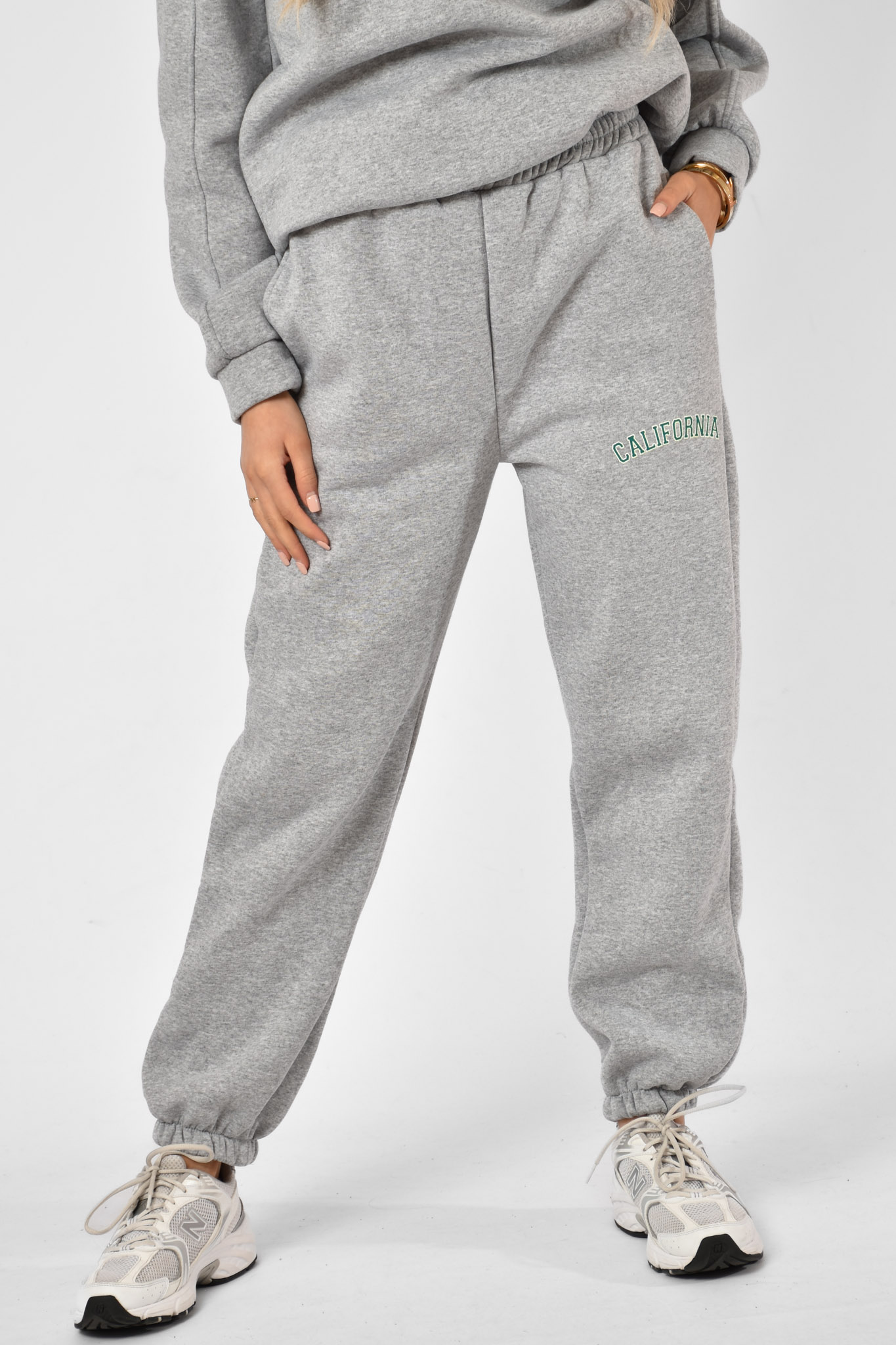 California jogging set grijs