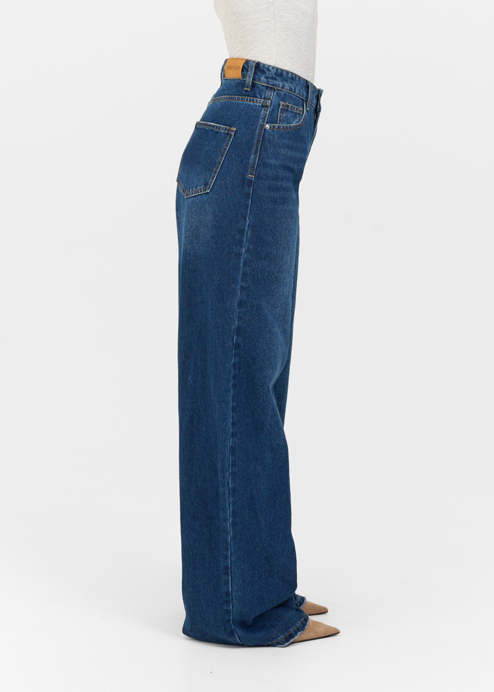 Wide leg classic jeans