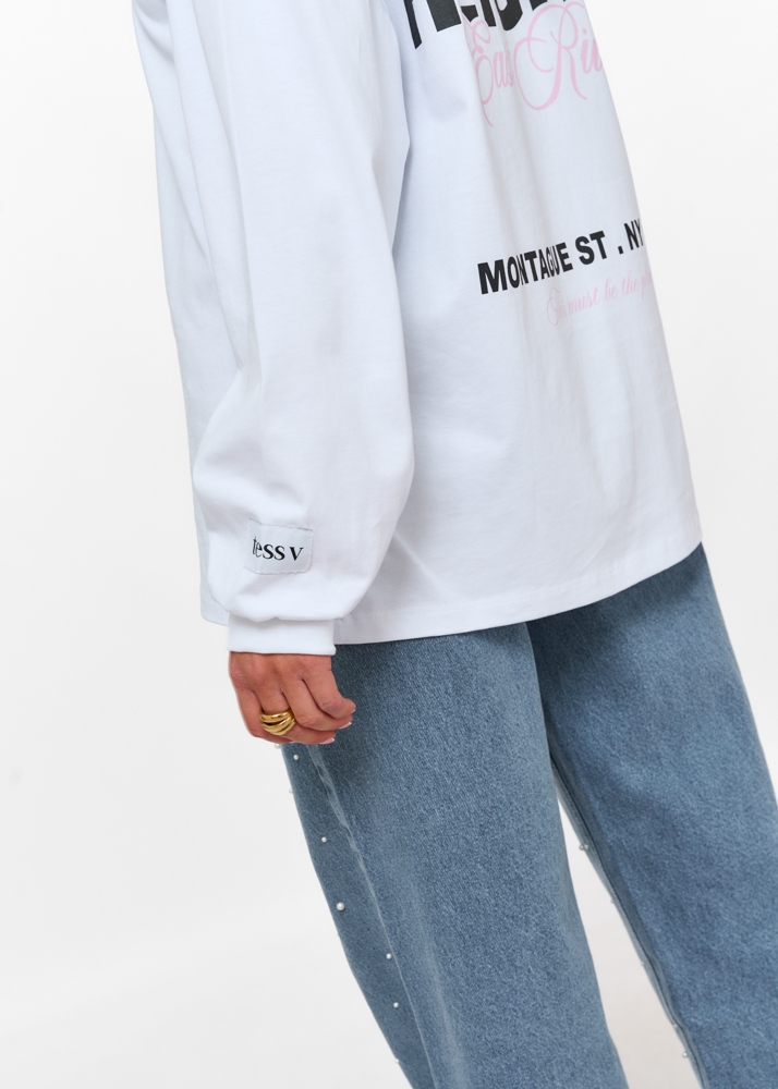New york longsleeve wit