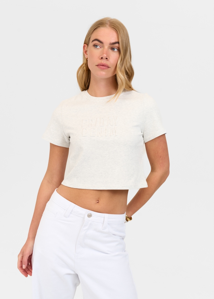 Friday Denim embossed logo t-shirt