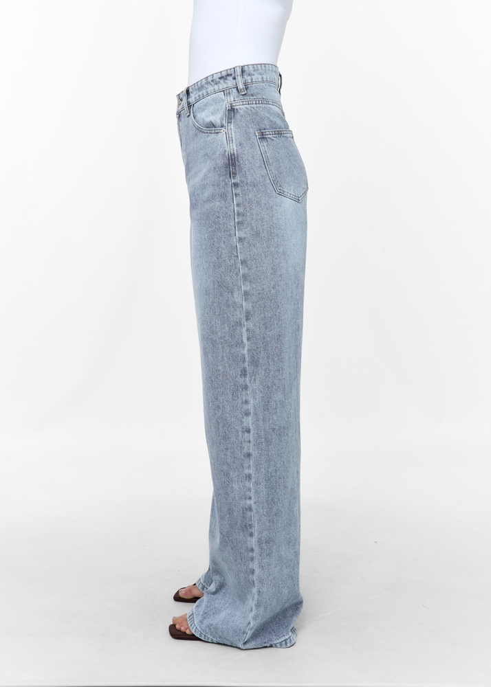 Wide leg classic jeans