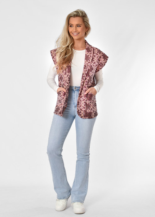 Rosie gilet roze