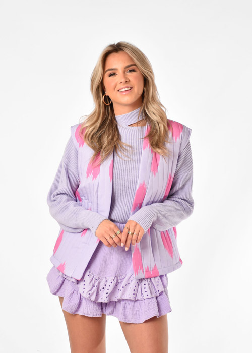 Mirthe gilet lila