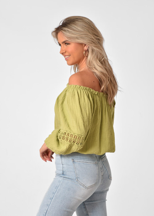 Lena top groen