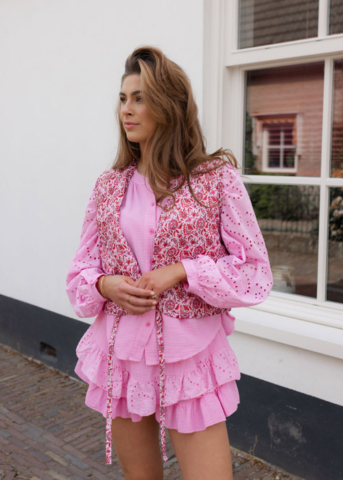 Lia gilet roze