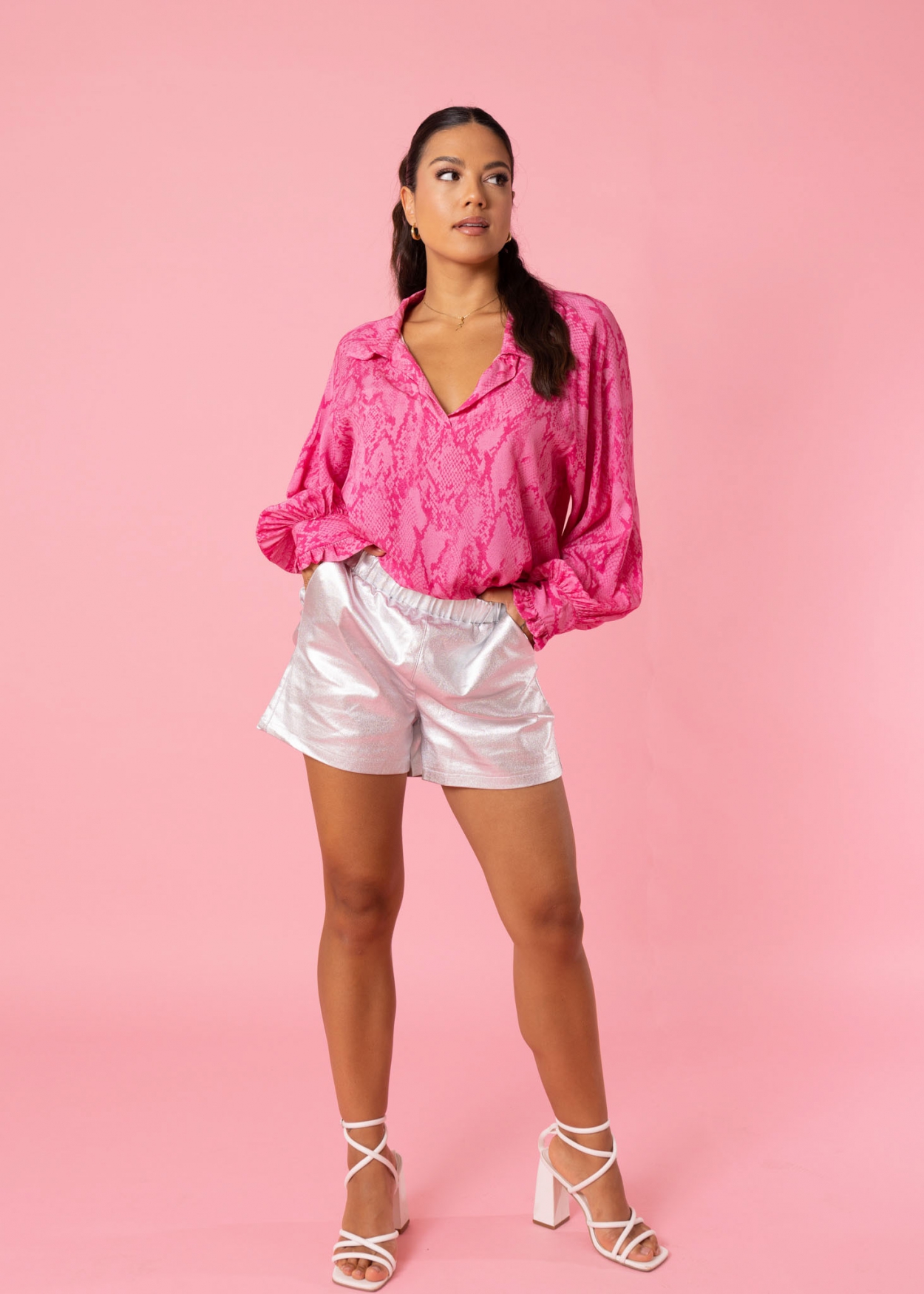 Noortje top roze