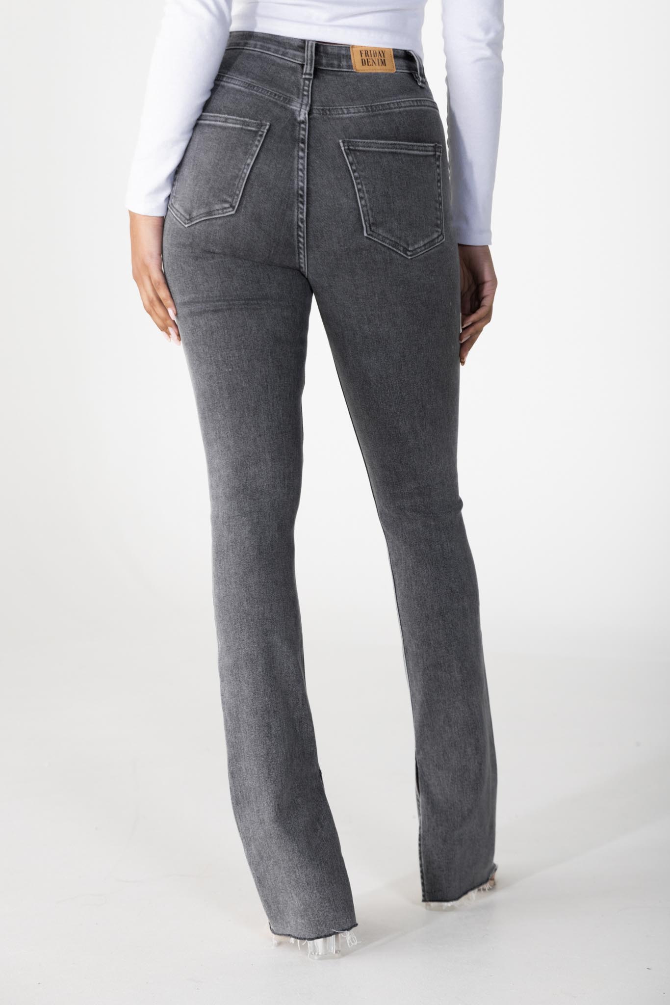 Beide verlichten Roos Grijze straight leg jeans | Jeans | tess v