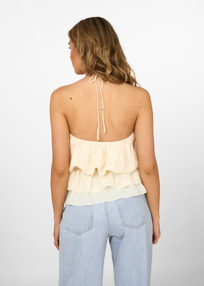 Suzan top creme