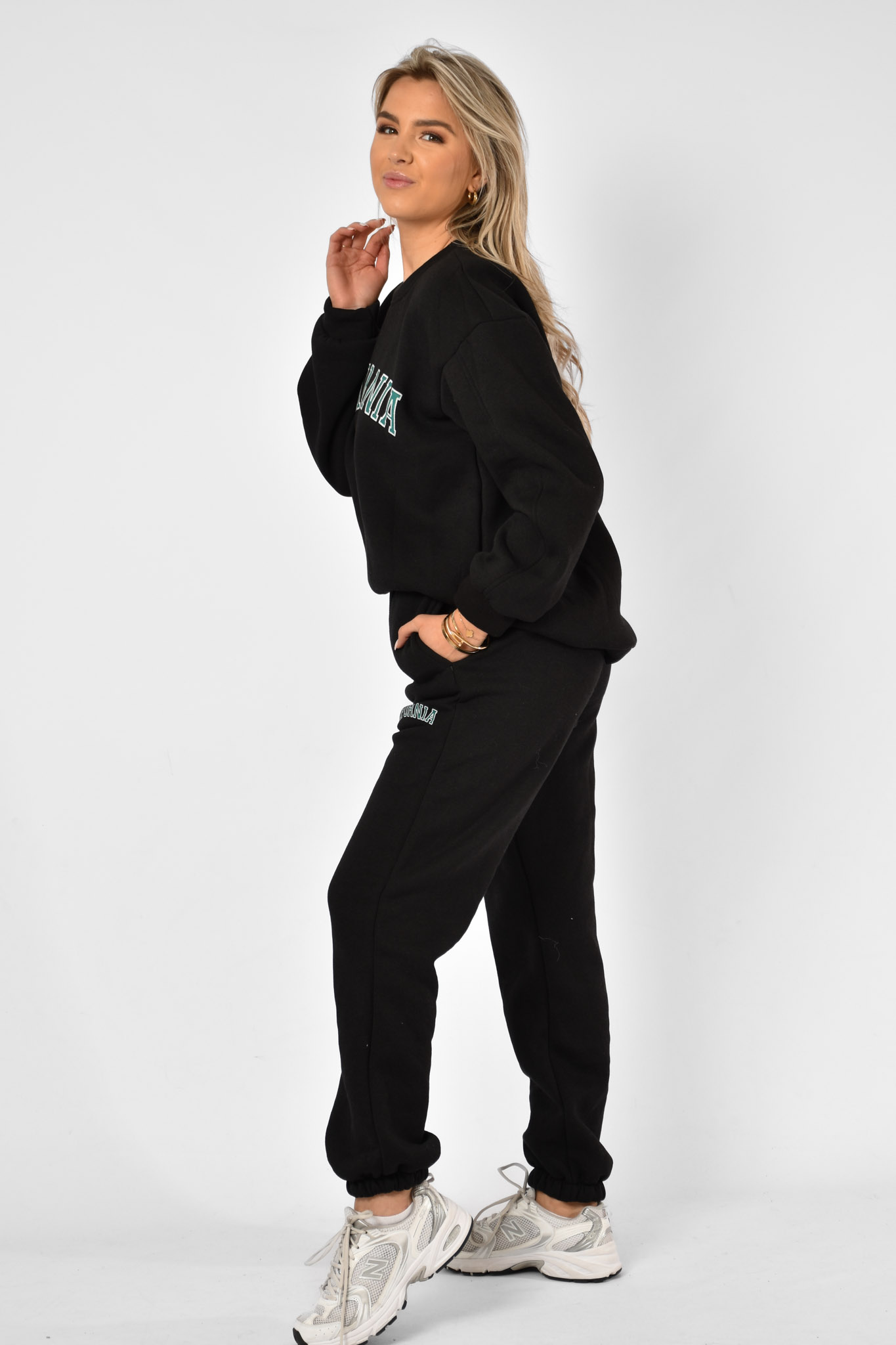 California jogging set zwart