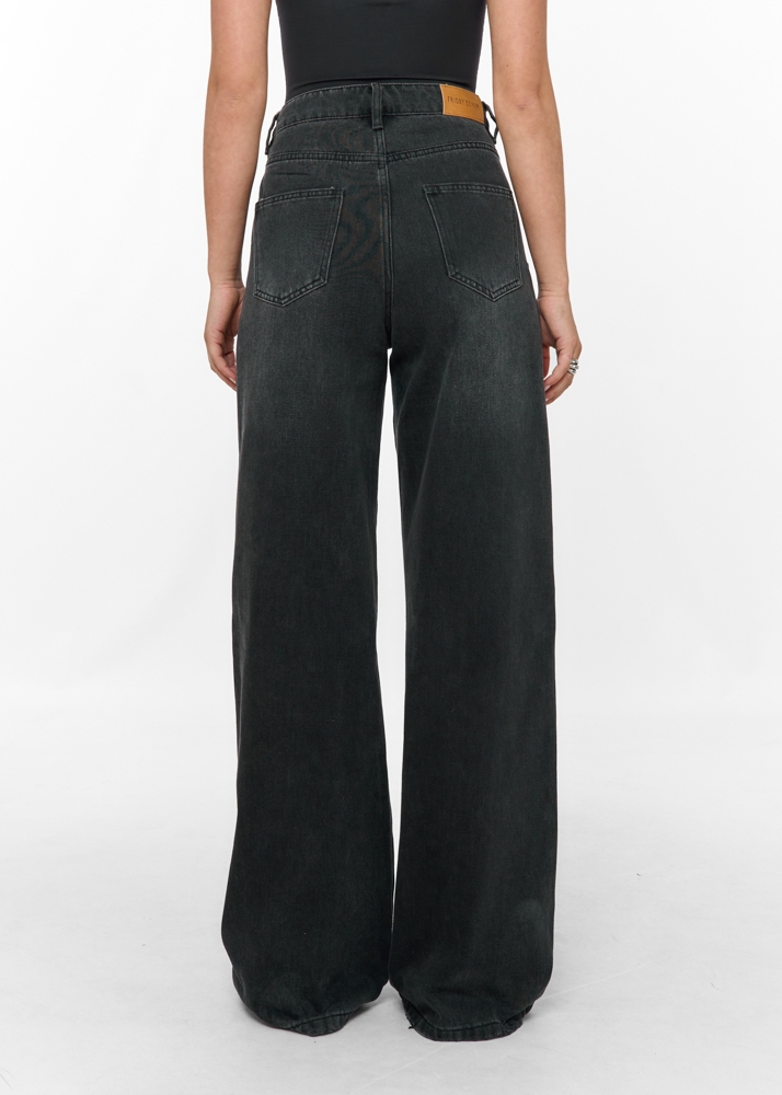 Wide leg classic jeans