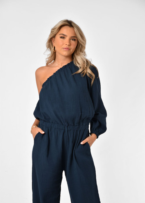 Chloe jumpsuit donkerblauw 