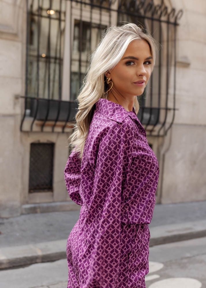 Abby blouse paars 
