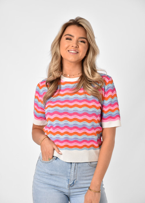 Soof top blauw