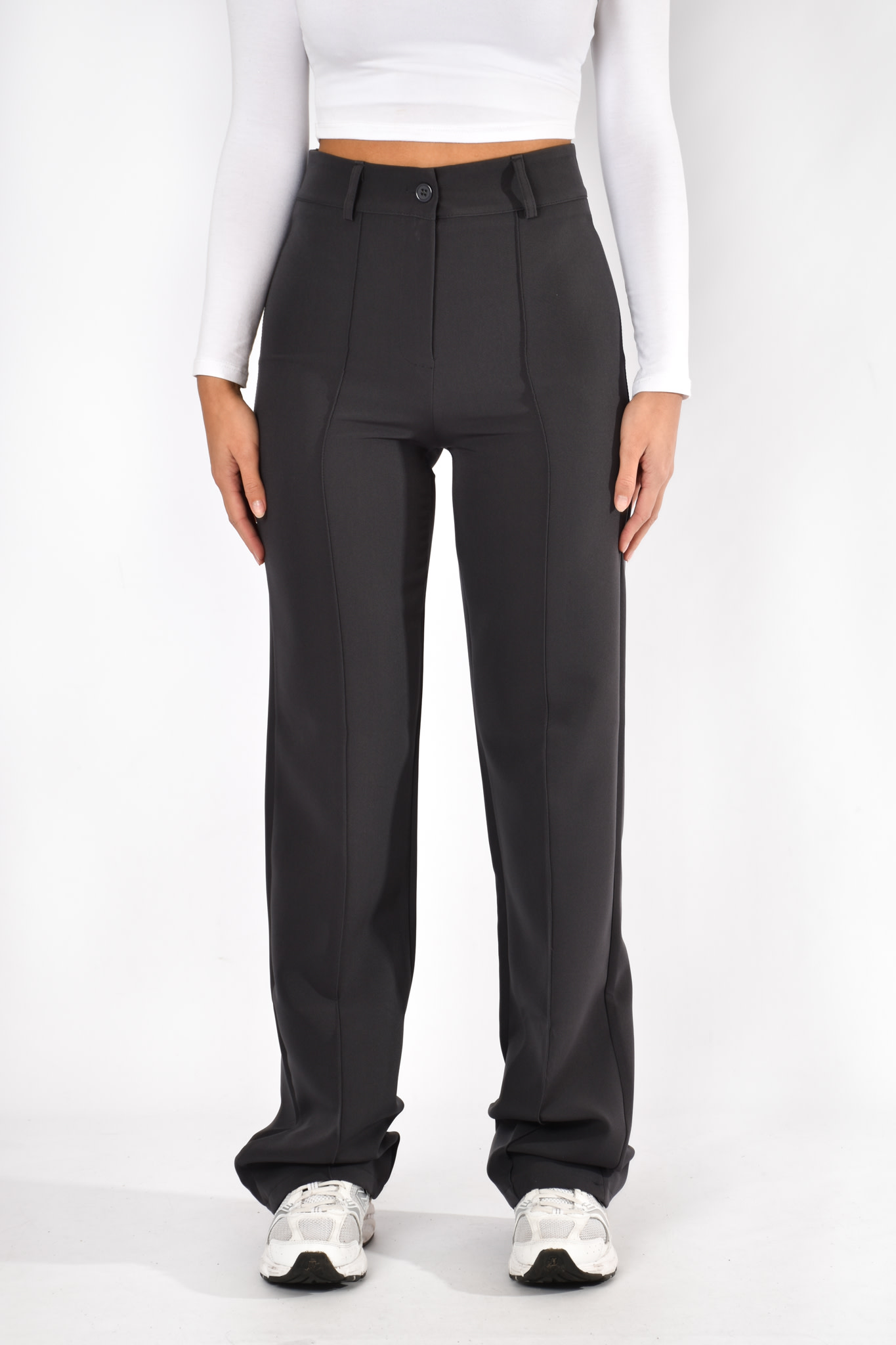 Mika pantalon donkergrijs