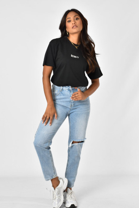 Brand t-shirt zwart