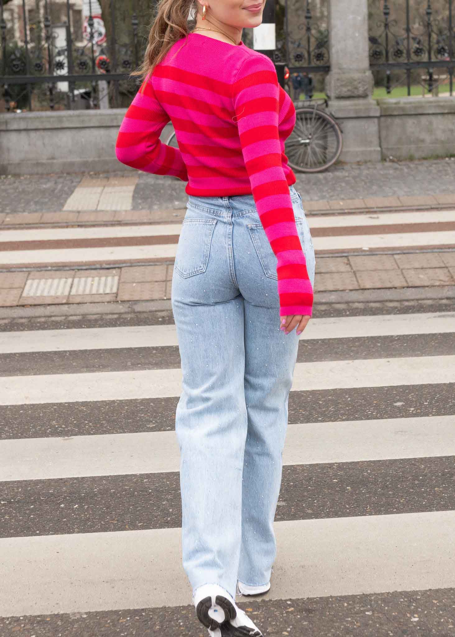 Isabel top roze