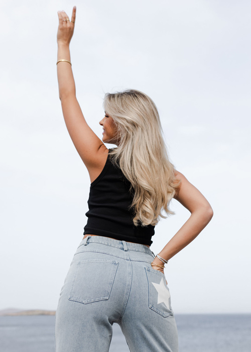 Ster jeans straight blauw
