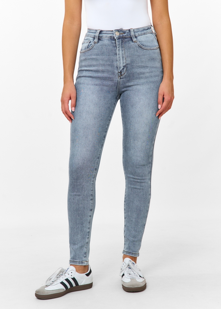 Skinny jeans ocean blauw