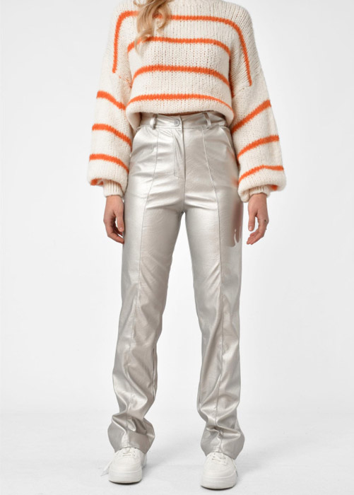 Cleo broek zilver