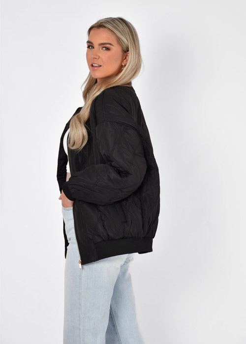 Nora bomber zwart
