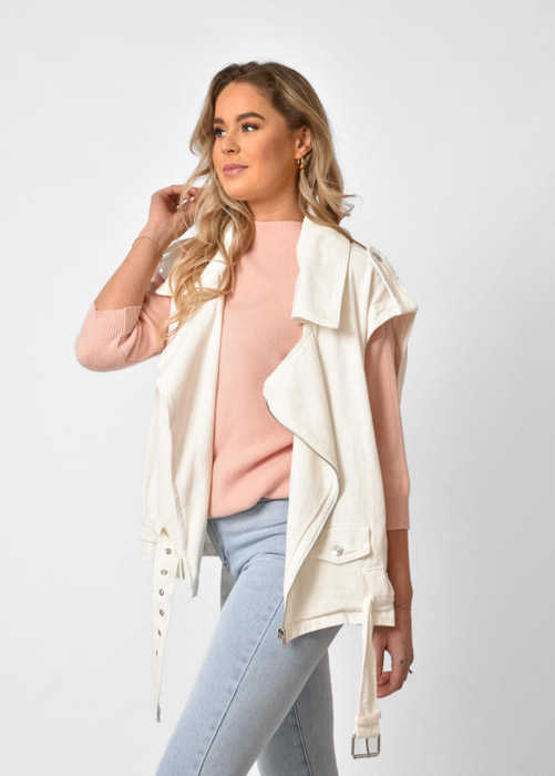 Nora gilet wit