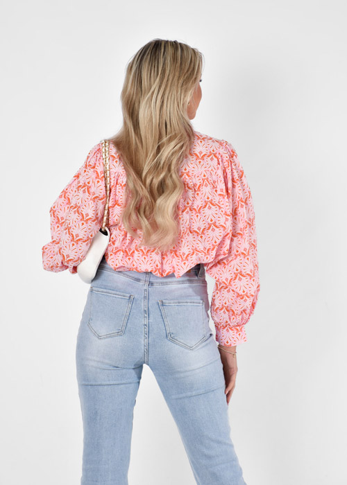 Elena blouse oranje