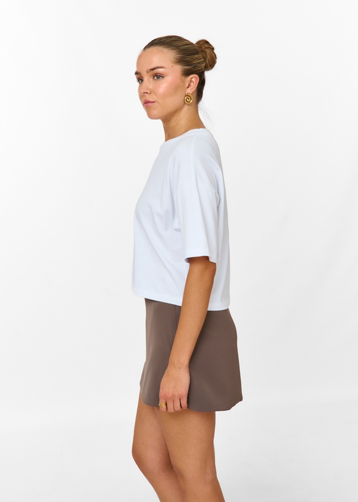 Brynn leopard cropped tshirt