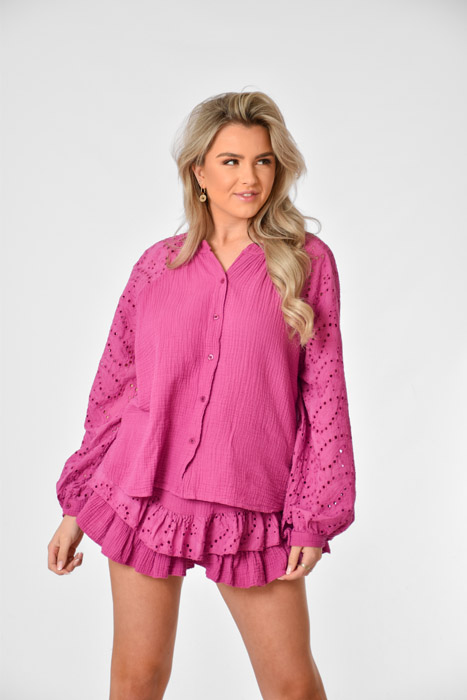 Roxy blouse paars